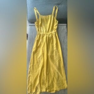 Thread Story Yellow Open Back jumpsuit size medium